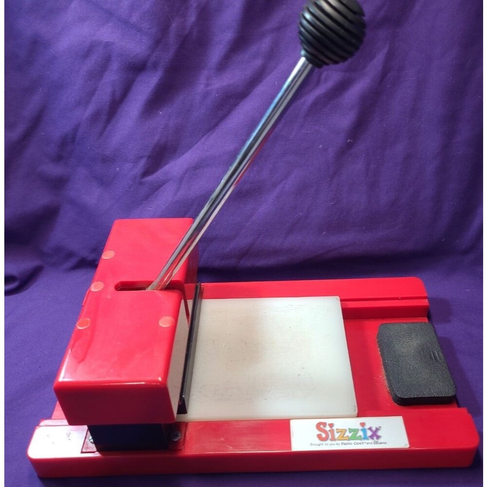Sizzix Original Big Red Personal Die Cutter Machine w/ Cutting Board + Converter